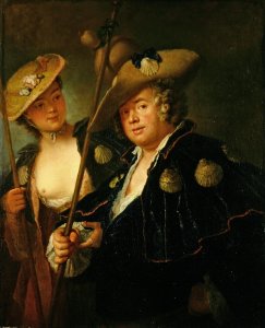 Gustav Adolf Graf von Gotter and his Niece Friederike von Wangenheum in Pilgrim Costumes, c.1750