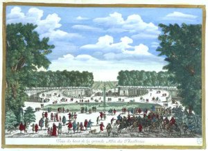 View of the Garden of the Palais des Tuilleries, from 'Vues des belles maisons de France, published 1680