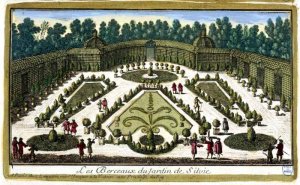 The Jardin de Sylvie, Chantilly, from Vues des belles maisons de France, published 1680