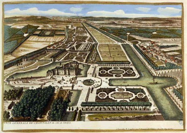 General View of Chantilly, from Vues des belles maisons de France, published 1680