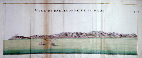 View of Barcelona and its port, 1679