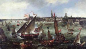 View of the Port of Antwerp during the Celebrations of the Taking of Breda, 1628