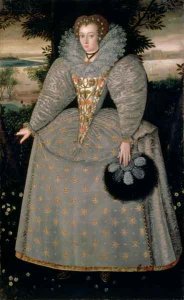 Portrait of Elizabeth Buxton nee Kemp c.1588-90