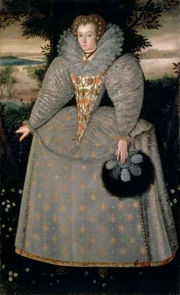 Portrait of Elizabeth Buxton nee Kemp c.1588-90