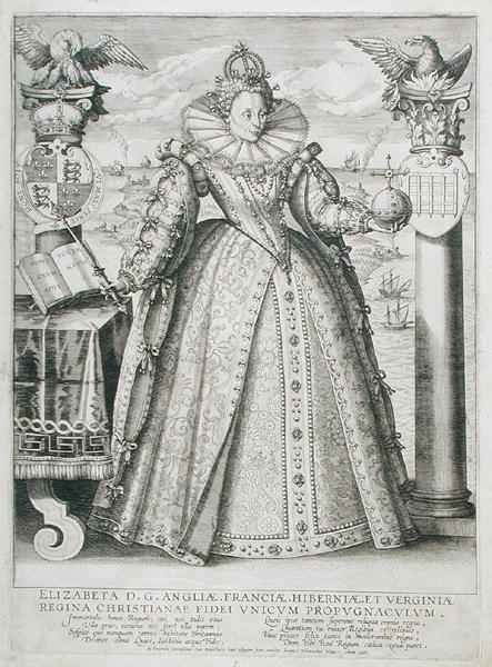 Portrait of Queen Elizabeth 1533-1603 1596