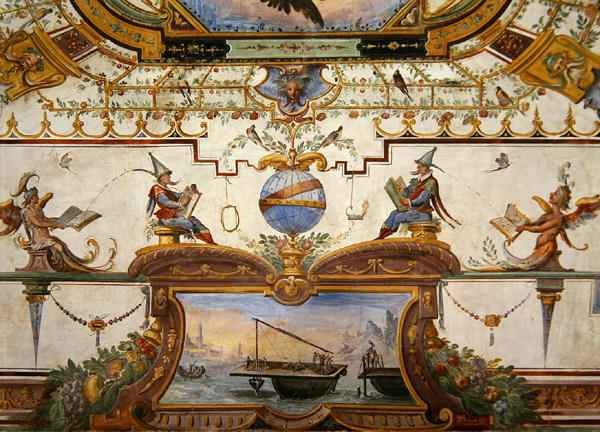 Ceiling panel from the Stanzino delle Matematiche 3