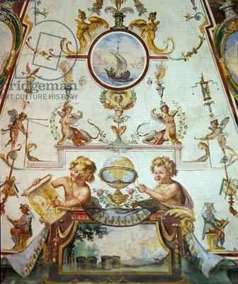 Ceiling panel from the Stanzino delle Matematiche 4