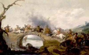 Cavalry Battle on a Bridge