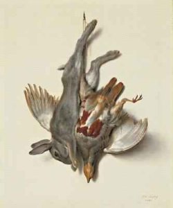 A Young Rabbit and Partridge hung by the Feet, 1751