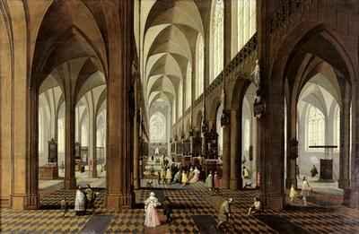 Interior of Antwerp Cathedral 1650