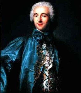 Portrait of a gentleman in a blue coat