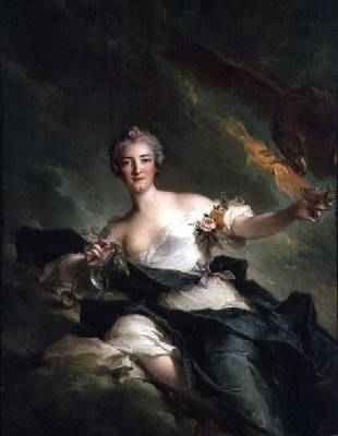 A Portrait of Anne Josephe Bonnnier de la Mossau 1718-87 Duchess of Chaulnes