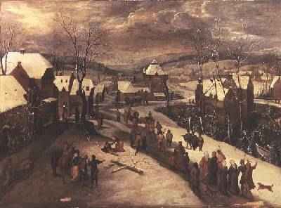 Winter Landscape with Procession