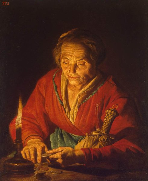 Old Woman with a Candle 1640-1650