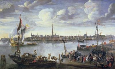 Antwerp from the Further Bank of the Scheldt