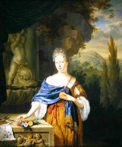 A portrait of Dina Bye 1705