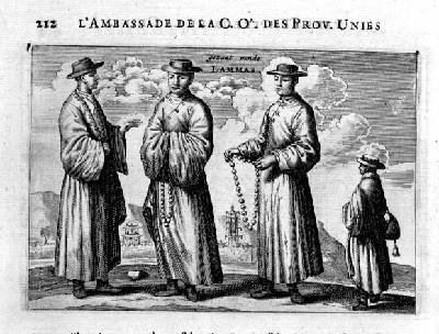 Lamas of China from an account of a Dutch Embassy to China 1665