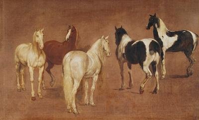 Study of Five Horses