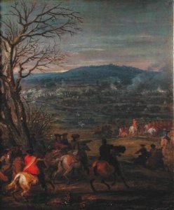 Louis XIV 1638-1715 in Battle near Mount Cassel 11th April 1677 1678