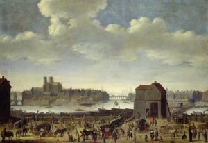 View of the Bridge and Quai de la Tournelle 1646