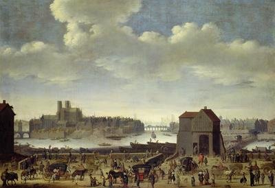 View of the Bridge and Quai de la Tournelle 1646