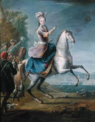 Equestrian Portrait of Maria Leszczynska 1703-68