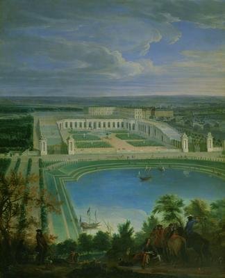 The Orangery and the Chateau at Versailles 1696