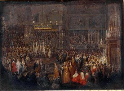 Coronation of Louis XV 1710-74 25th October 1722 1735