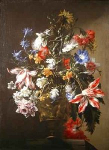 A Still Life of Flowers in a Vase