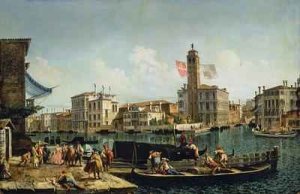 The Canal Grande and S Geremia Venice