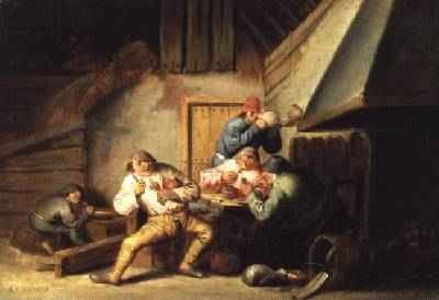 Peasants Smoking and Drinking