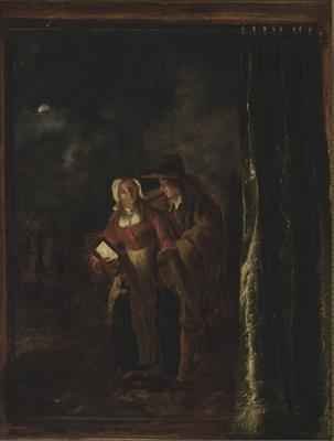 Man Caressing Woman with a Lantern 1651