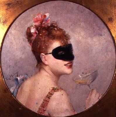 Woman with a mask