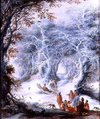 Winter Landscape with a Gypsy Encampment