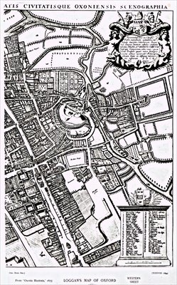 Loggans map of Oxford Western Sheet