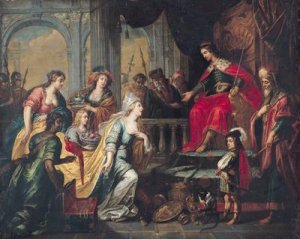 The Queen of Sheba before Solomon