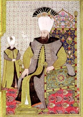 Sultan Ahmet III 1673-1736 and the heir to the throne