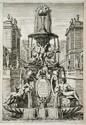 Title page from Fountain and Waterjets in the Italian Style