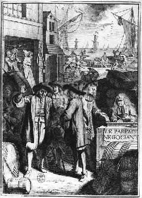 Frontispiece of Le Parfait Negociant