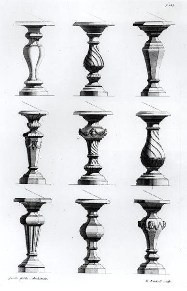 Pedestals from A Book of Architecture