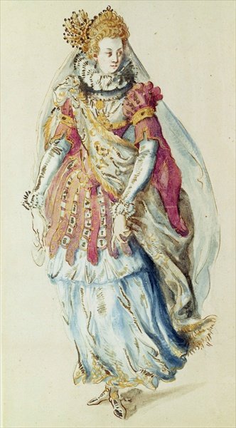 Costume design for a Lady Masquer