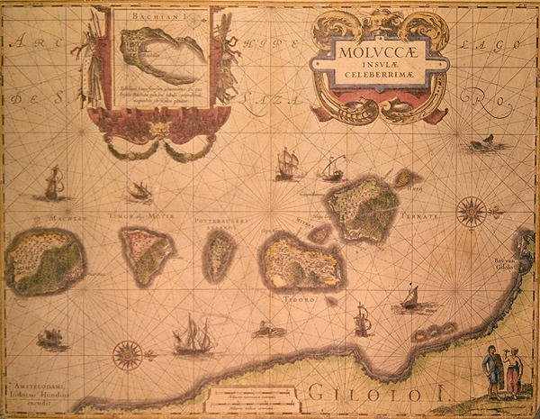 Map showing the Molucca Islands off Halmahera 2