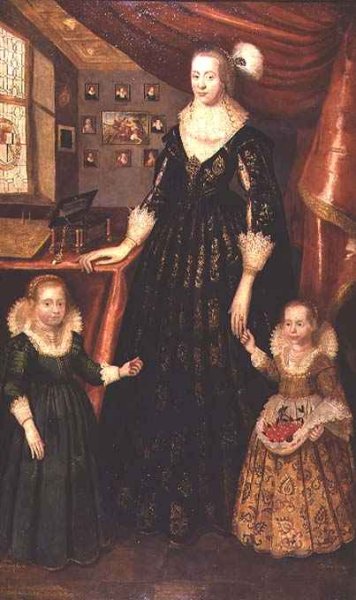 Anne Erskine Countess of Rothes and her daughters Lady Margaret and Lady Mary Leslie