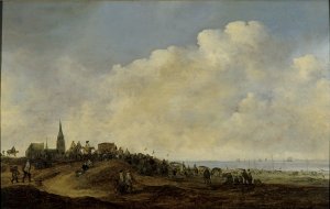 Departure of William II for England from the beach at Scheveningen