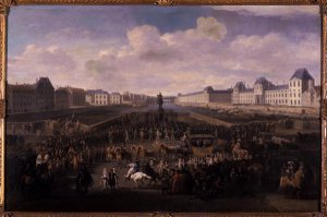 Louis XIV approaching the Pont Neuf Paris