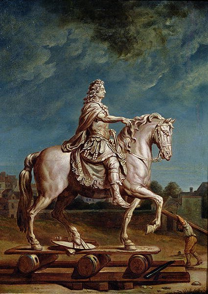 Transporting the Equestrian Statue of Louis XIV from the Workshop at the Convent of the Capucines in 1669