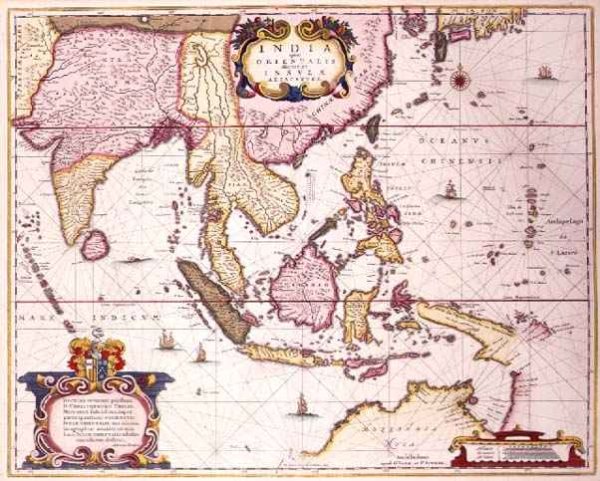 General map extending from India to southern Japan and northern Australia by way of the Indonesian archipelago and the Philippines