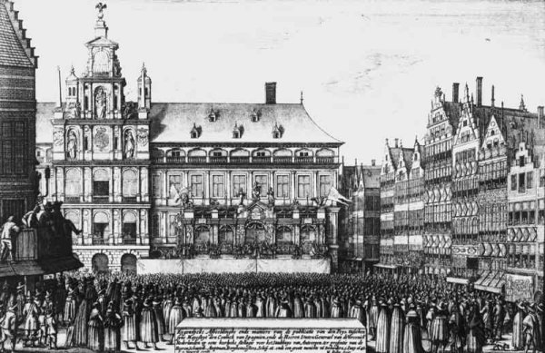 Proclamation of the peace of Westphalia in 1648