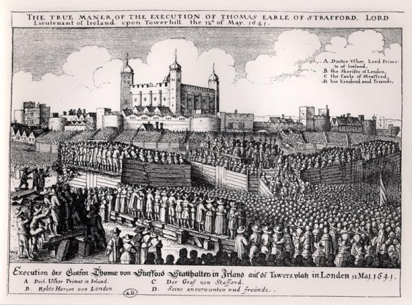 The Execution of Thomas Wentworth 1593-1641 Earl of Strafford Tower Hill