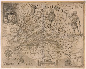 John Smiths Map of Virginia